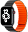 Ремешок для Apple Watch Magnetic silicone WIWU Черный/оранжевый 42/44/45/49