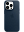 Кожаный Чехол MagSafe iPhone 15 Pro Max Темно-Синий